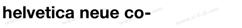 helvetica neue co字体转换